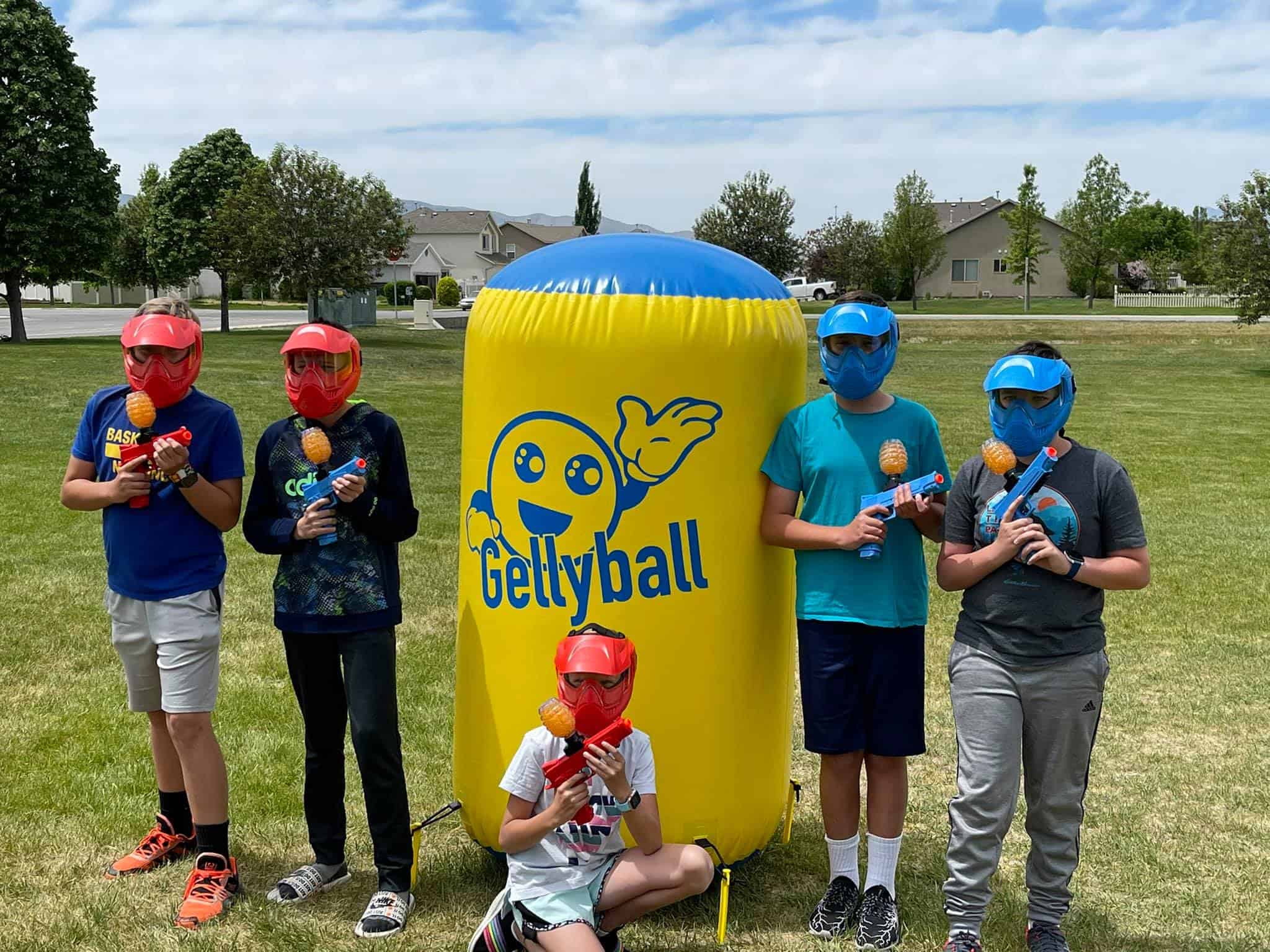 Outdoor GellyBall Party with GellyBall bunker Outdoor GellyBall Party with GellyBall bunker